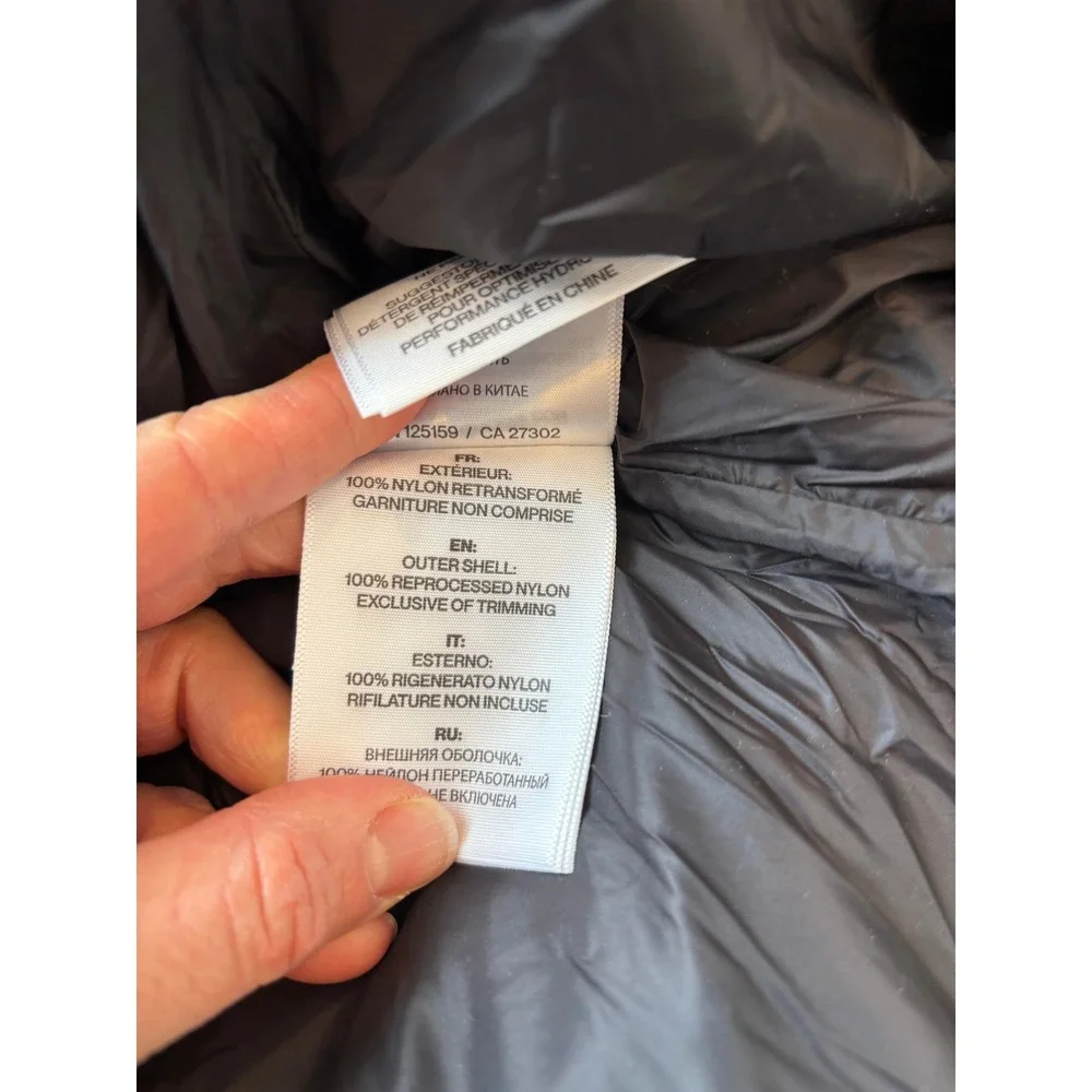 SOIA & KYO Breanna SP Womens Long Down Puffer Coat Black Hooded Size Large - Picture 9 of 13